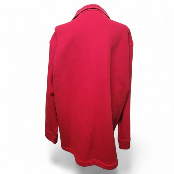 Pacer Pullover Sweatshirt Women's XL Red Plus Size Outdoor Winter Cozy Full Zip - Picture 2 of 7